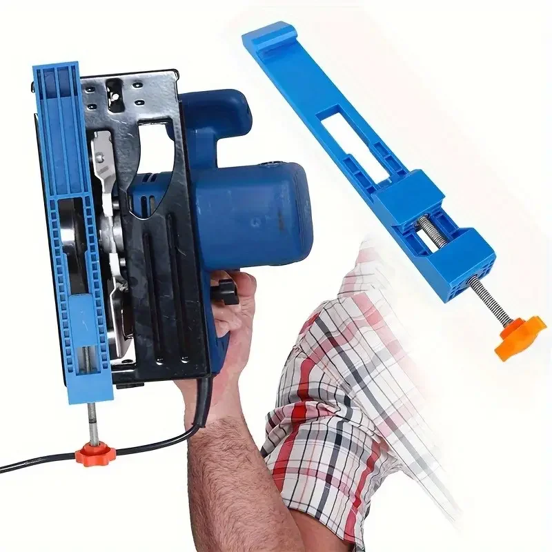 Guía de base ABS ajustable para sierra circular eléctrica y fresadora: accesorios de posicionamiento de alta precisión, carpintería, bricolaje