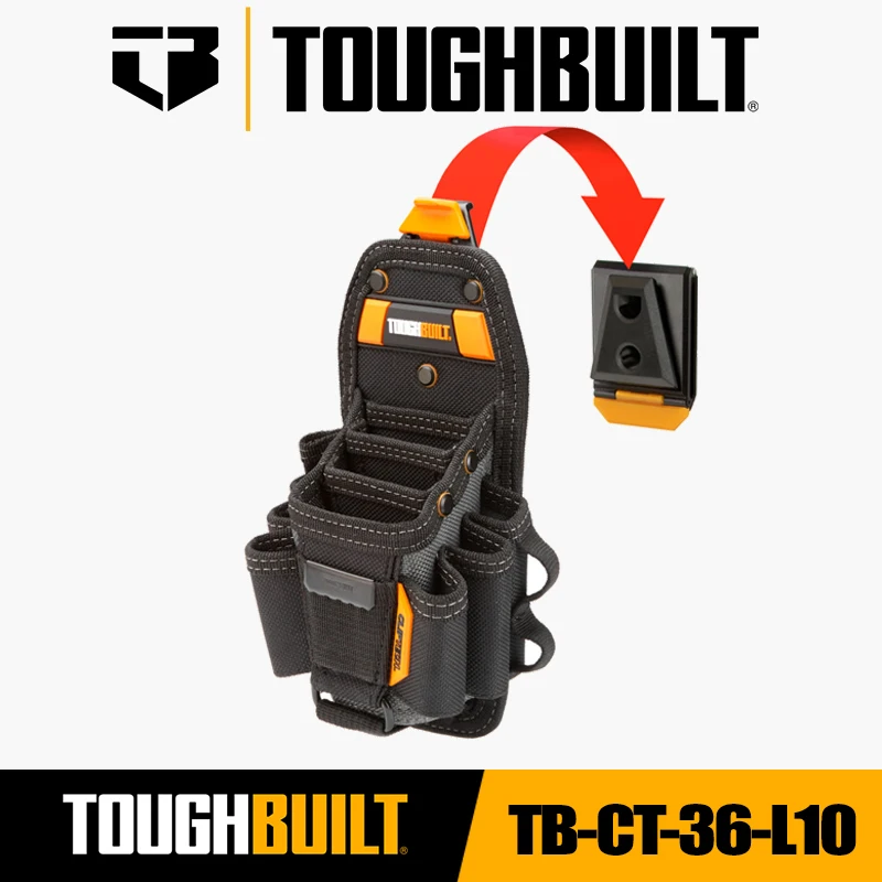 TOUGHBUILT TB-CT-36-L10 Специальная сумка для инструментов для механика Многокарманные плоскогубцы Отвертка Инструмент Быстроподвесная сумка Toughbuilt Аксессуары