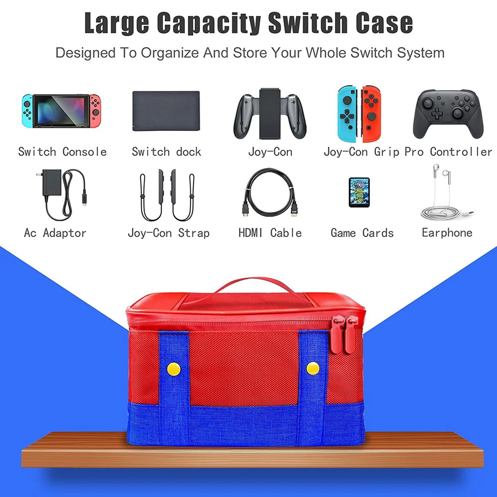 Carrying and Storage Case for Nintendo Switch compatible with the complete console Ideal for Travel and Protection