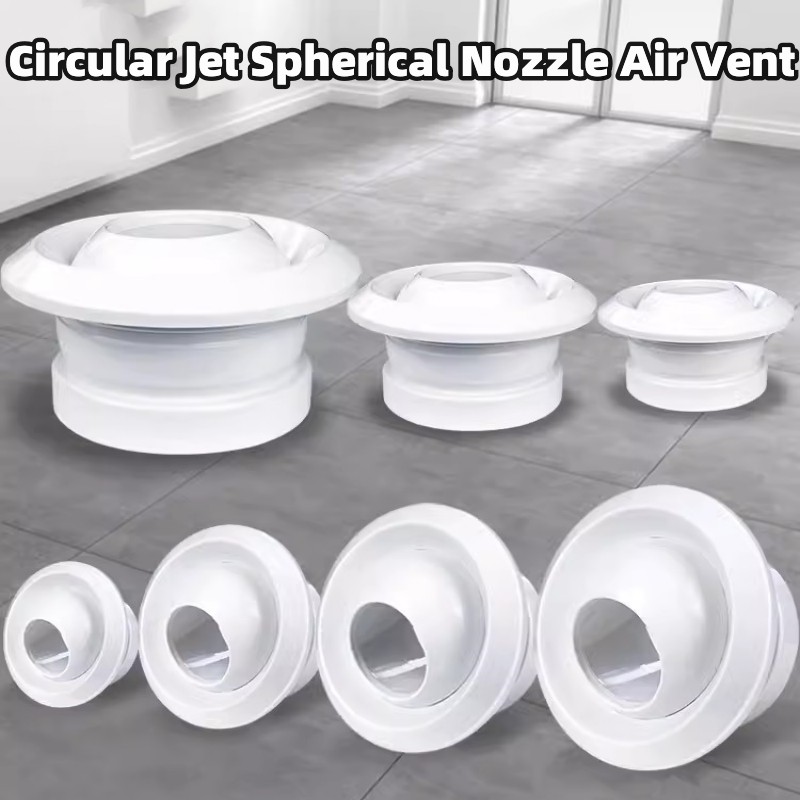 ABS-Runddüse, kugelförmige Düse, Entlüftung für Flughafenstation, zentrale Belüftung, verstellbares ferngesteuertes Jet-Luftsystem-Auslassventil