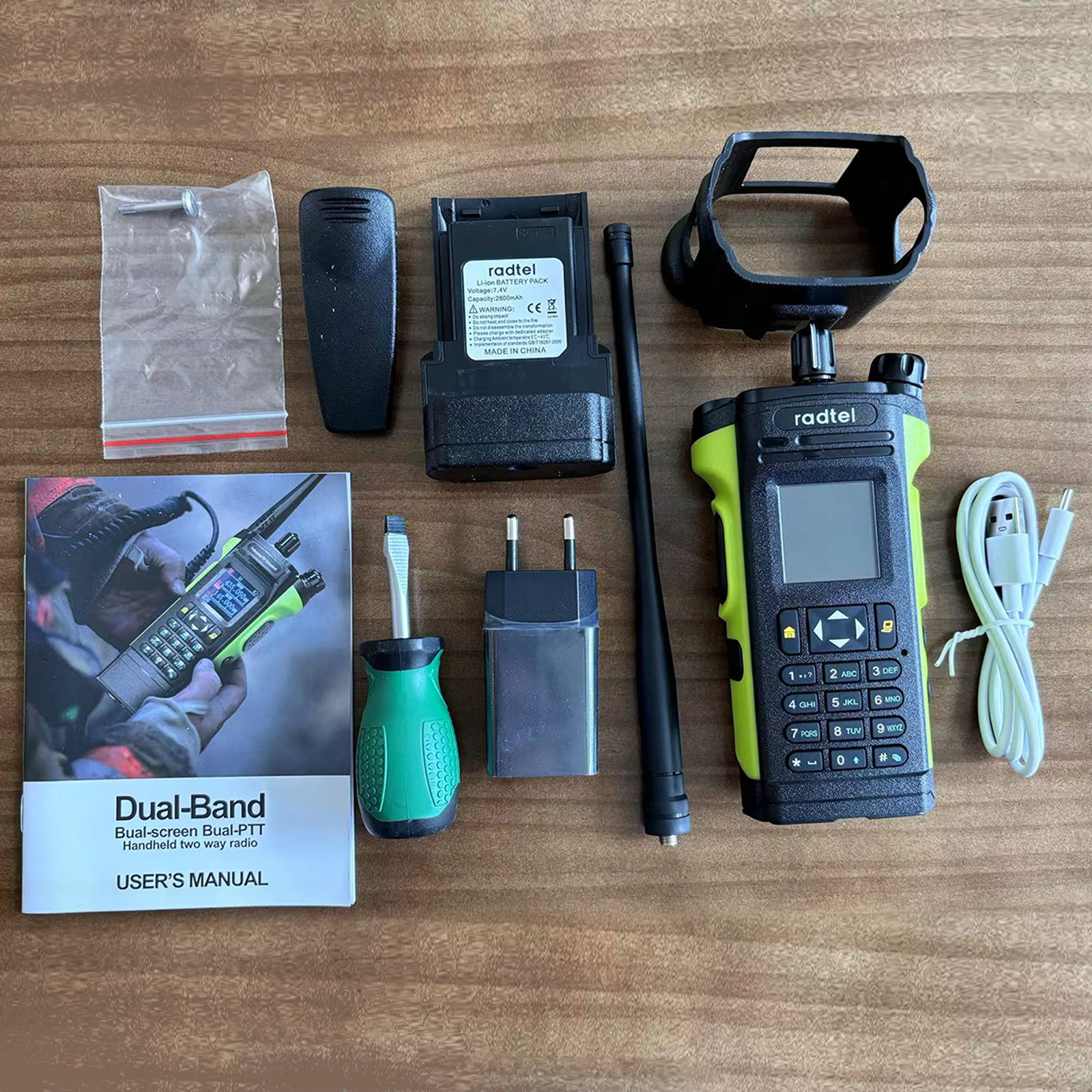 Radtel R8000(APX-8000)136-174/400-520 МГц любительская радиостанция с двойным дисплеем и воздушным диапазоном, рация дальнего действия, портативная двусторонняя радиостанция