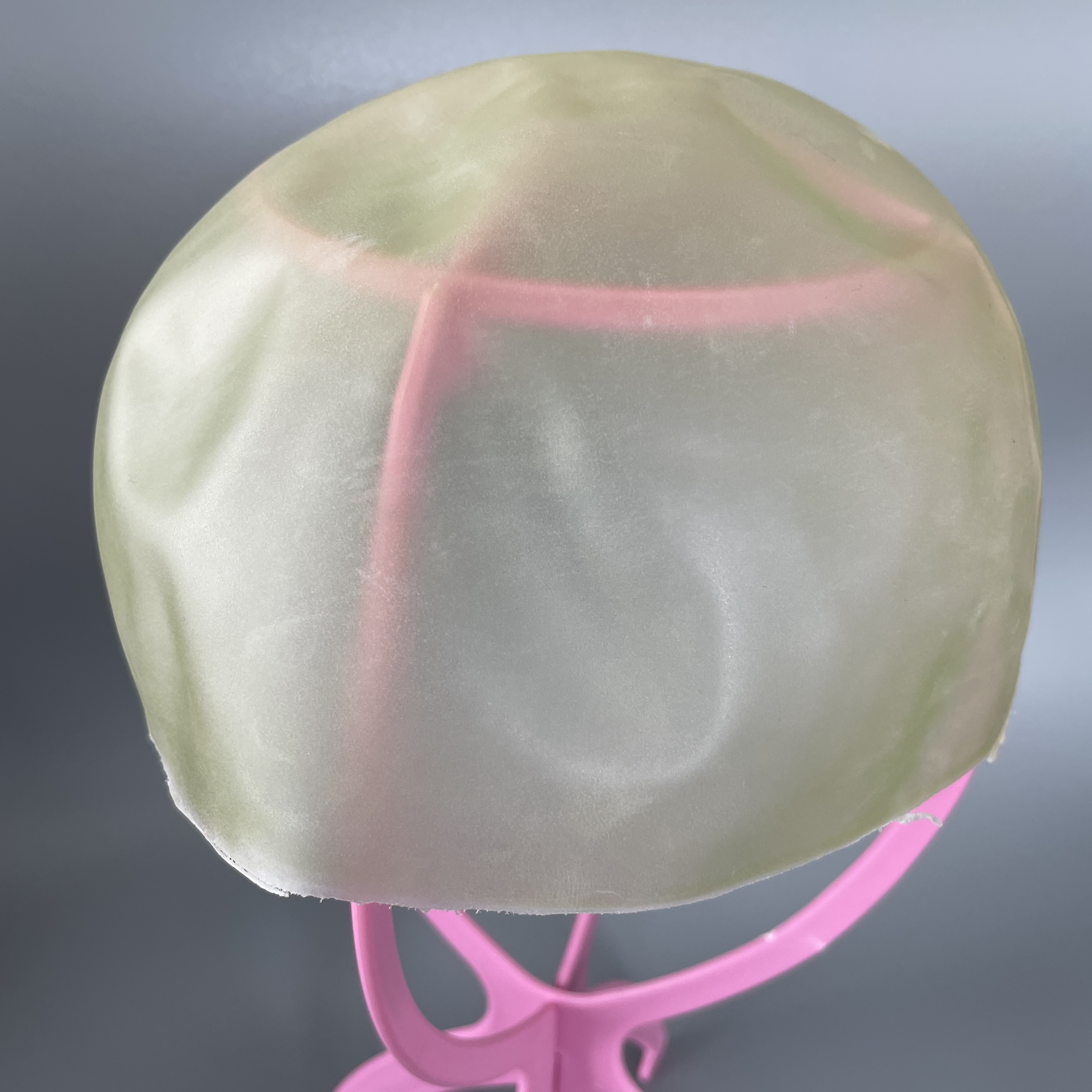 Gorro de piel Biofilm Pu para hacer pelucas de inyección de cabello Toupee Topper para hombres