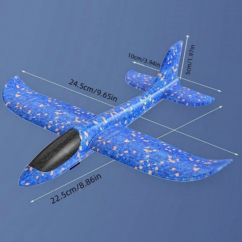 Incandescente schiuma aereo 10M lanciatore catapulta aliante aereo pistola giocattolo gioco all'aperto per bambini Bubble Model Shooting Flying Roundab
