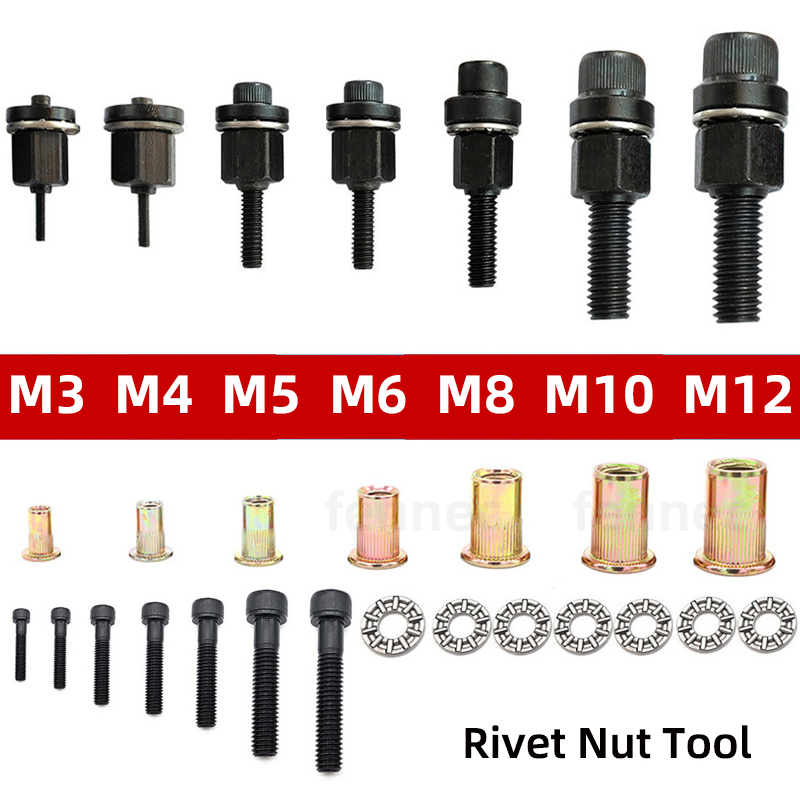 Tête de odorà riveter à la main, outil adaptateur kg, outil de circulation de rivetage, accessoire pour kg M3 figuré M5 M6 M8 M10 M12, 1PC