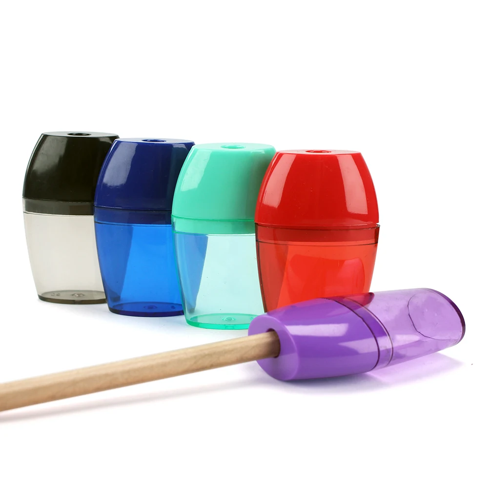 Apontadores de lápis inteligentes disponíveis em cores doces para estudantes compactos e duradouros e material de escritório 520A