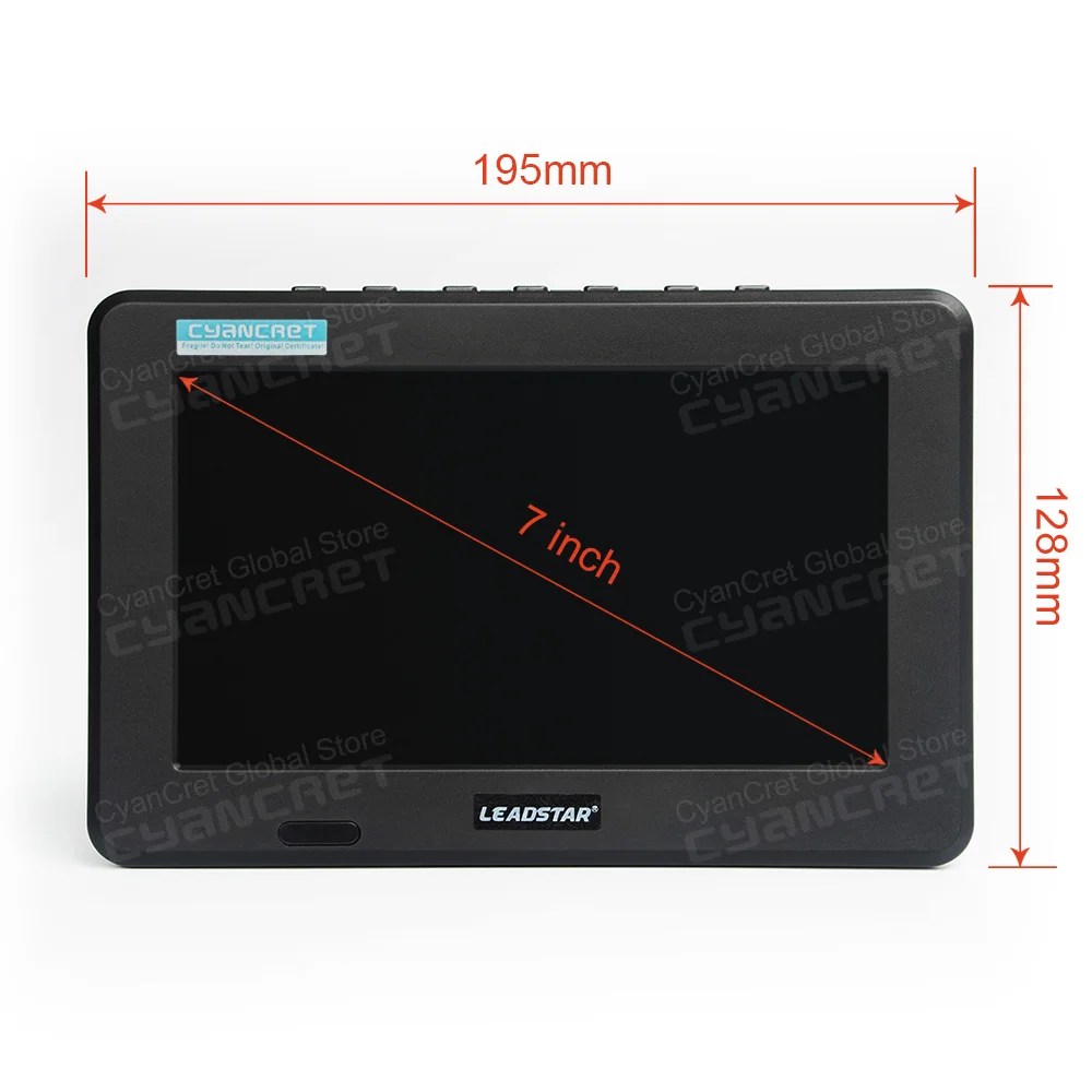 Leadstar D7 DVB-T2ทีวีขนาดพกพา TDT DTT 7นิ้วดิจิตอลอนาล็อกขนาดเล็กโทรทัศน์จอทีวีติดรถขนาดเล็กรองรับ USB TF MP4 H.265 AC3