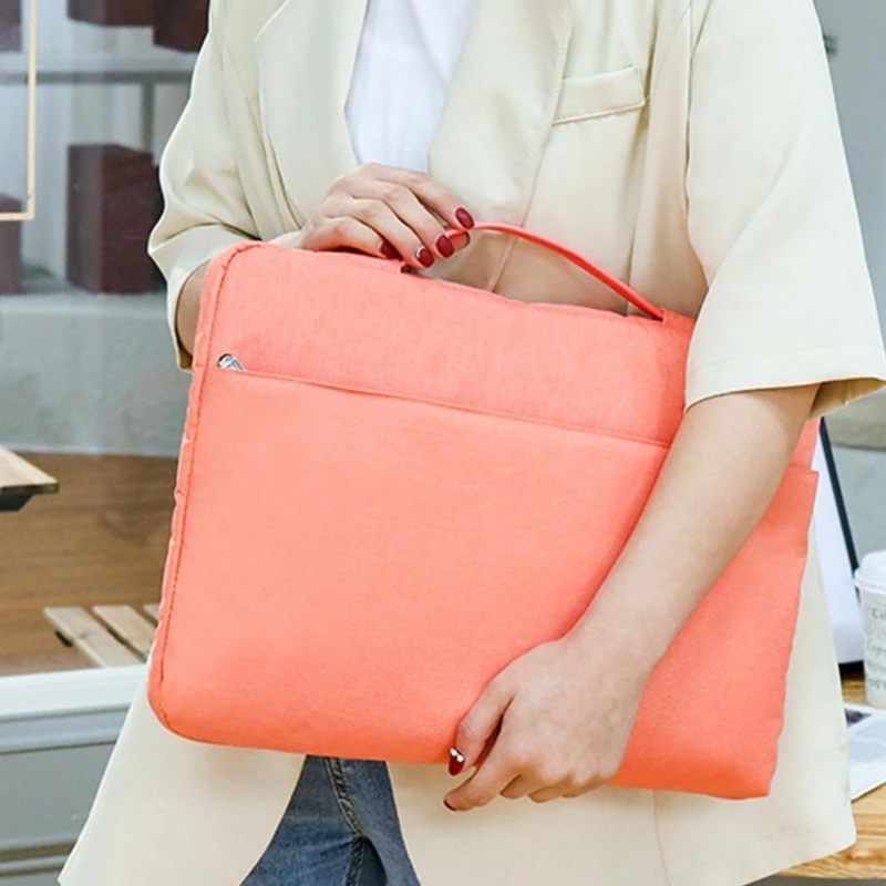 Notebook Handbag for 13-15.6inch Laptop Computer Tote Bag Briefcase Universal Laptop Carrying Case Gray/Pink/Blue/Black