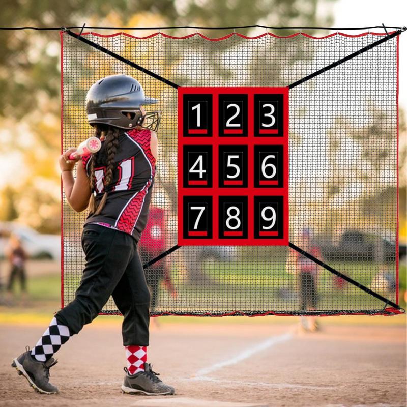 Pitching-Netz mit Schlagzone, Softball-Zubehör zum Üben von Baseball und Softball, Schlaghilfe, Pitching Strike Zone, Zielnetz