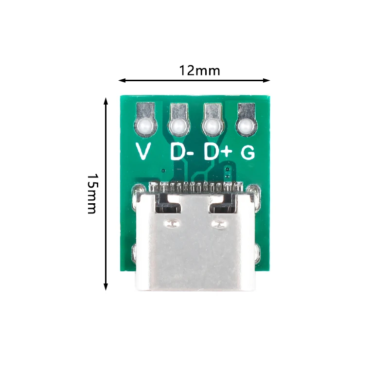 50 uds/1 unidad conector USB 3,1 tipo C adaptador de placa PCB de prueba de 16 pines conector USB3.1 16P para transferencia de Cable de línea de datos