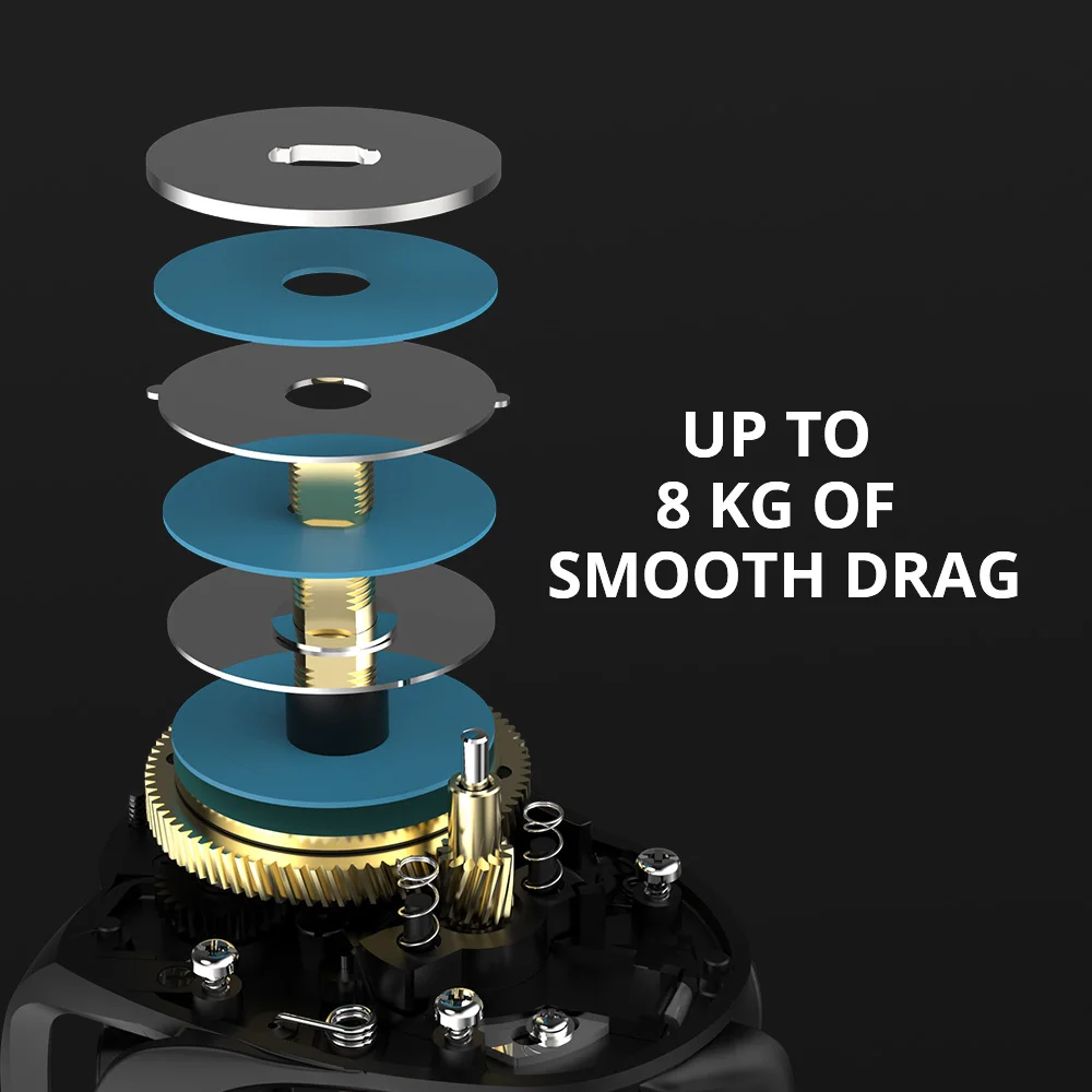 KastKing Brutus Baitcasting Máy Từ Hệ Thống Phanh 7.2:1 Tỷ Lệ Bánh Răng 5 + Tặng 1 Vòng Bi 8KG Max Kéo Câu Cá Phối Xanh