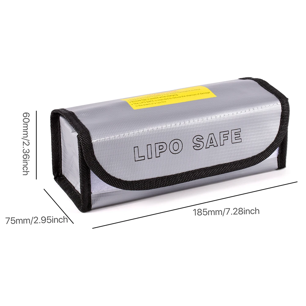 Lipo garde sac de sécurité ignifuge antidéflagrant Portable Lipo sac de sécurité pour RC FPV course Drone voiture batterie sûre