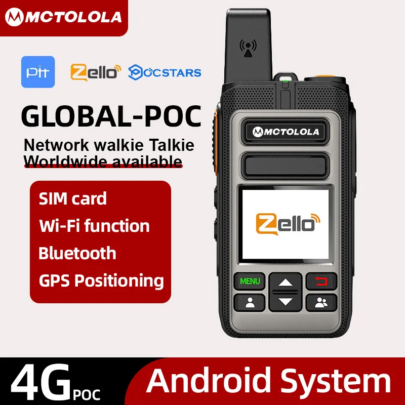 MOTOLOLA Zello poc drahtlose Fernbedienung Walkie Talkie Sim Handheld 4G 3G 2G Android Bluetooth Walkie Talkie Wifi GPS gl