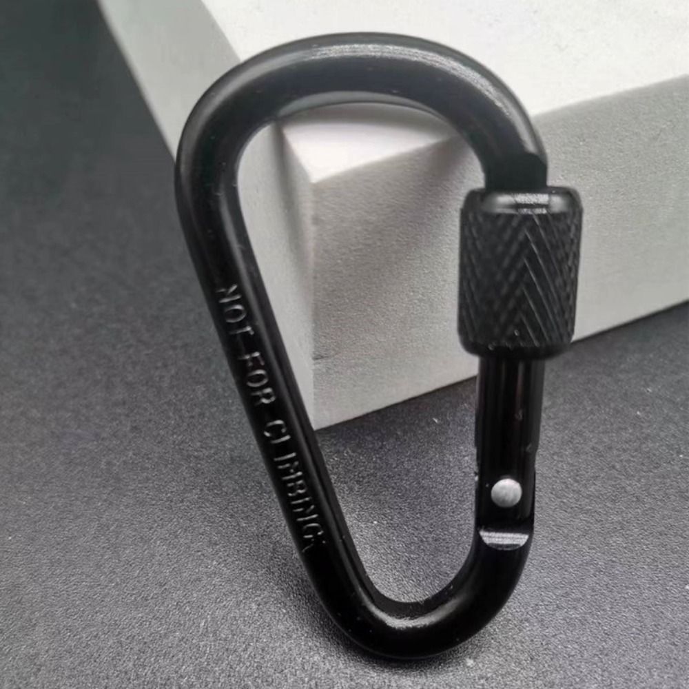 New Multicolor Aluminium Safety Climbing Button Alloy Carabiner Camping Hiking Hook Buckle Keychain