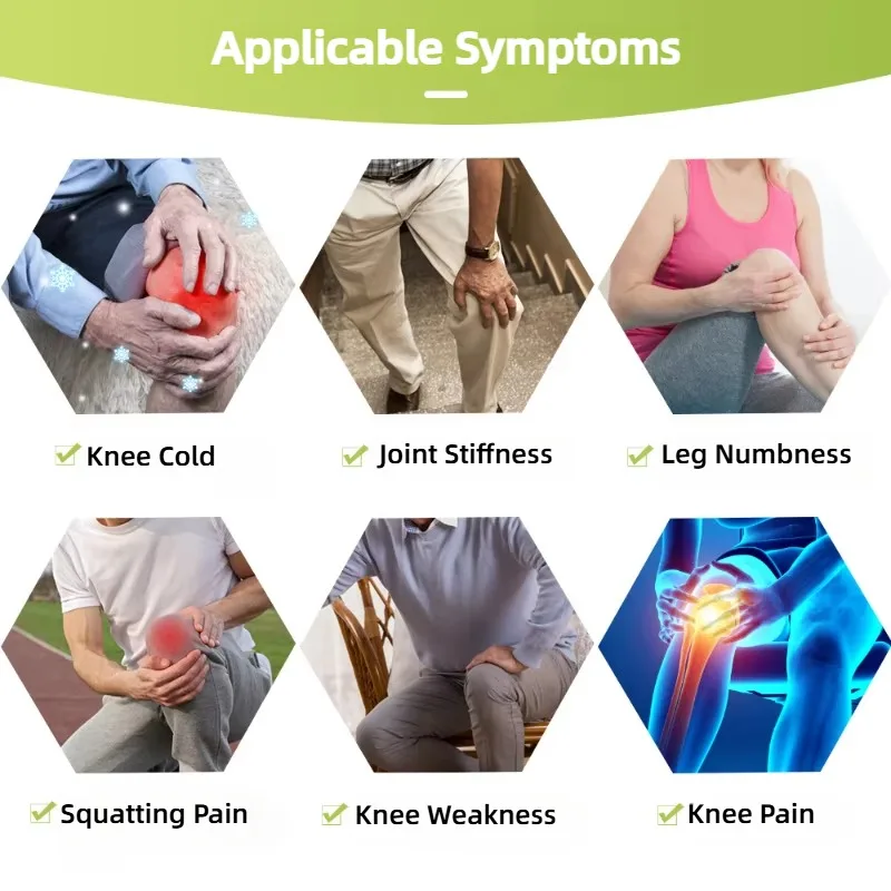 Parche para cuello, hombros y rodilla, acupuntura, calor, ajenjo cálido de larga duración para espalda, moxibustión caliente, abundancia de las articulaciones Cervical, 12 Uds.