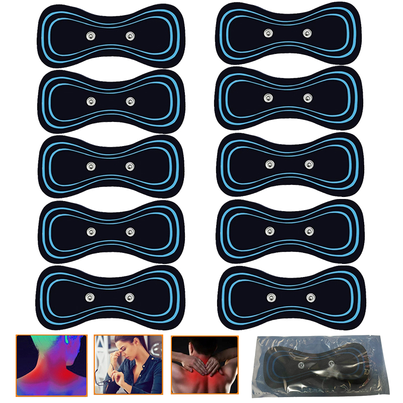 Remendos de substituição gel de massagem cervical inteligente para mini pescoço ombro volta amr perna massageador alívio da dor substituir adesivo
