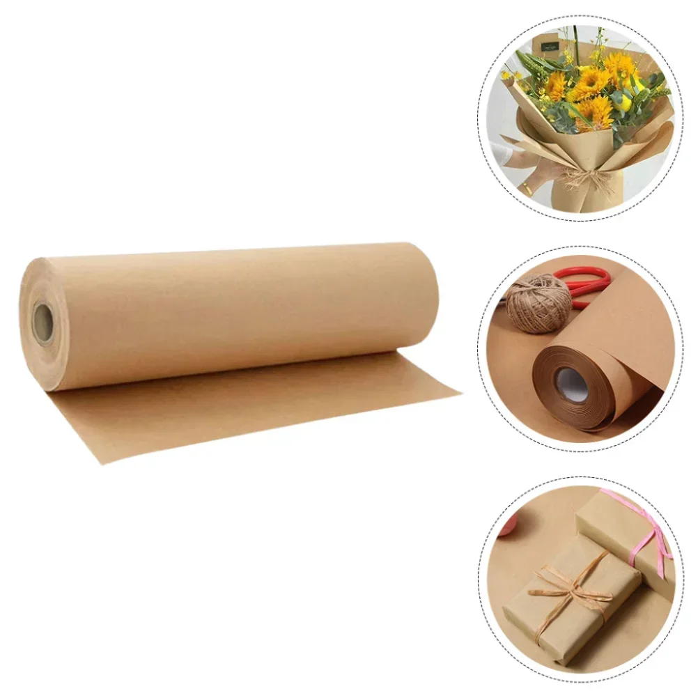 Rotoli di carta kraft marrone, confezioni regalo, carta da regalo, spedizione, bacheca, artigianato, creazione fai da te