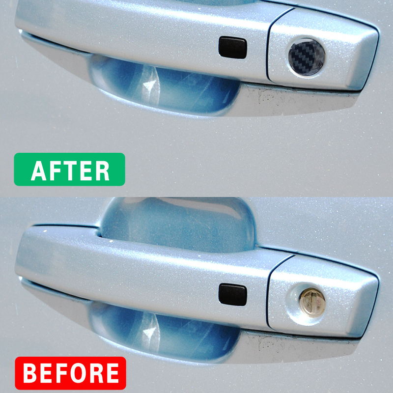 20 ミリメートル車のドアの鍵穴カバーステッカーユニバーサル車のドアロック鍵穴保護ステッカープロテクター車のデカール自動車の付属品