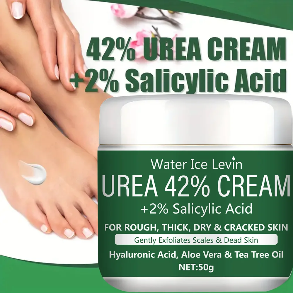 Creme Reparador com Ureia 42% para Pele Ressecada e Rachada - Esfoliação Suave, Óleo de Melaleuca e Babosa, Hidratação Intensa Inverno