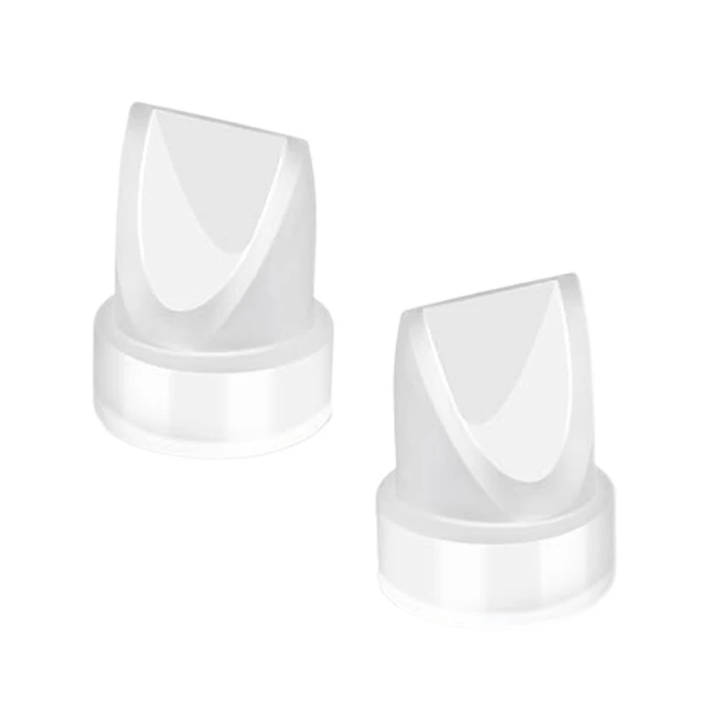 Juego de insertos de brida de silicona, válvulas de silicona con diafragma, esencial para mantenimiento de extractor de leche, instalación Simple, 2 unids/set