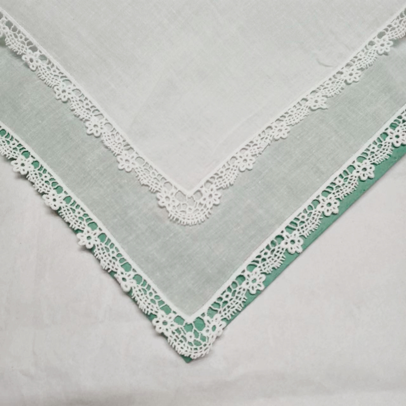 12 個セットファッションレディースハンカチホワイトコットンレース結婚式ブライダルハンカチ花嫁の母の結婚式のギフト 30*30 センチメートル