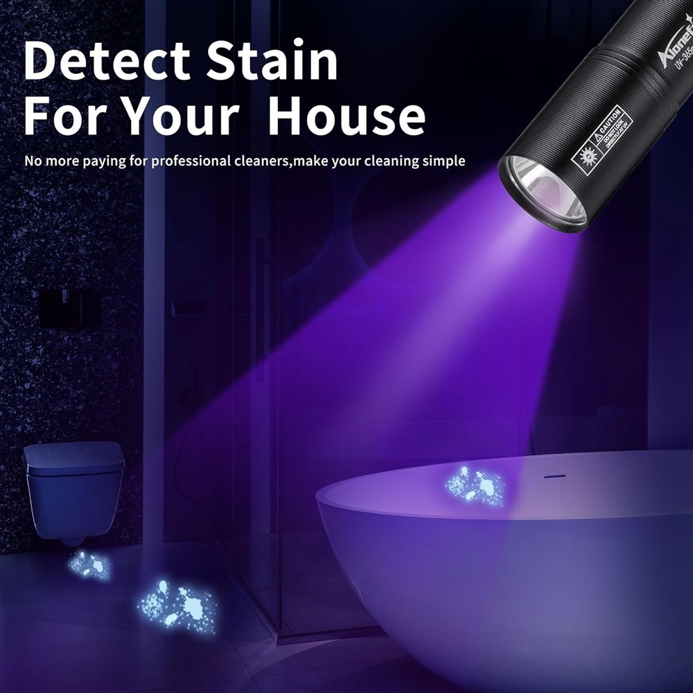 Linterna UV recargable por USB de 365nm, lámpara de uñas ultravioleta de Mini Palma, luz de detección de marcador de mineral de dinero para mascotas, orina, gato, tinea