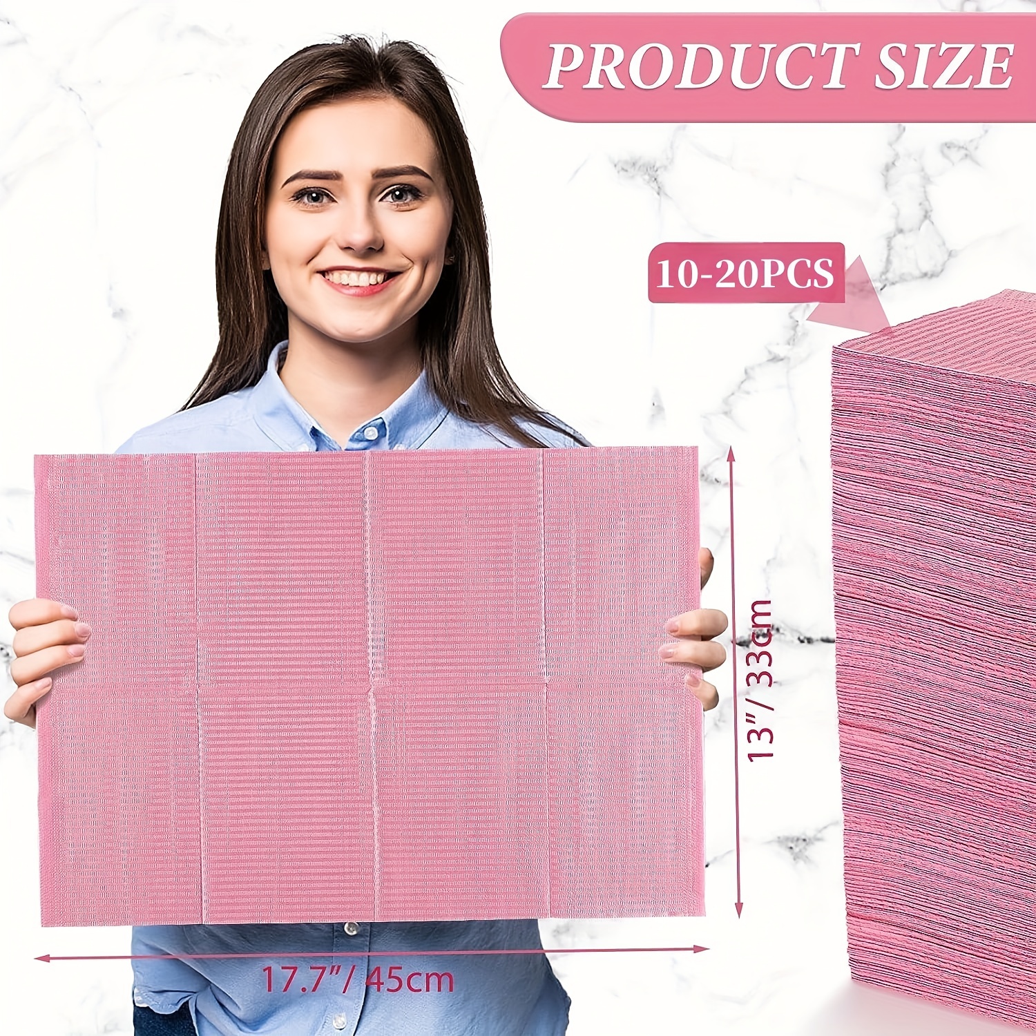 JC TATTOO 125 個歯科よだれかけ使い捨てタトゥークリーニングワイプ 13 "x17" 3 層防水シートネイルテック歯科医院タトゥー用