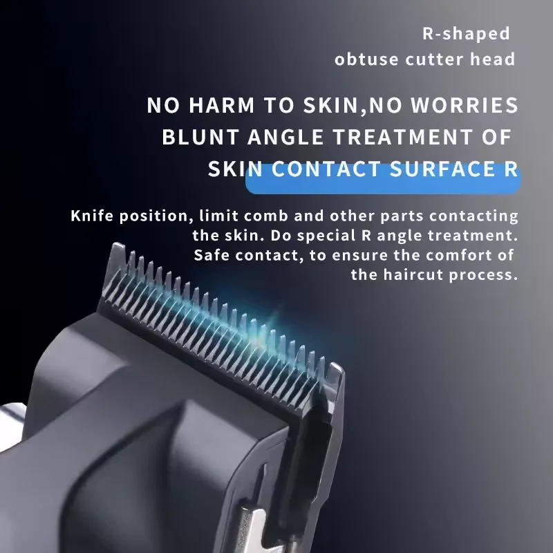 Cortadora de pelo inalámbrica Kemei 2299 para peluquero, cortadora de tallado sin huecos de 0mm, cortadora de acabado eléctrica profesional