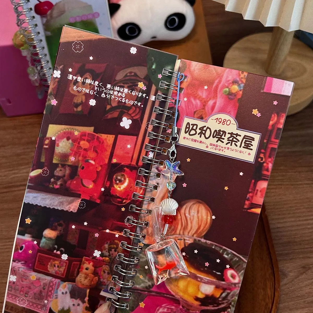 A5 Half Release Paper Vintage Slim Long Notebook Washi Tape Organizer Notebook for Scrapbook Journal Diary Craft Storage