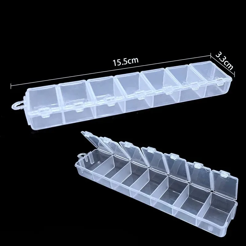 8 สไตล์โปร่งใสพลาสติกกล่องเครื่องประดับช่องปรับกล่องเก็บลูกปัดแหวนต่างหูOrganizer Case