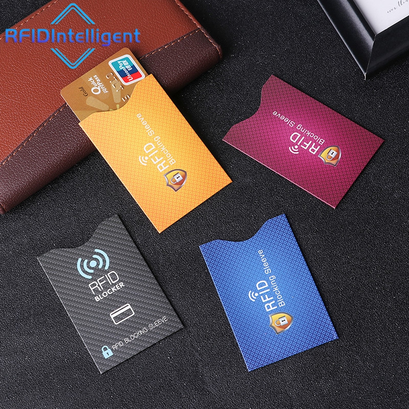 Portatarjetas antirrobo de papel de aluminio, funda RFID, tarjetero antidesmagnetización, protección, juego de tarjetas bancarias, bolsa protectora NFC, 10 Uds.