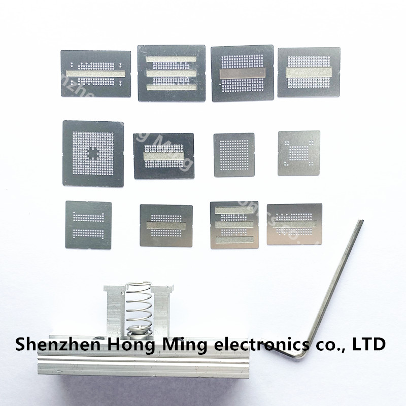 Speicher Direkte Wärme BGA Reballing Schablonen Vorlage Halter Jig Für DDR1 DDR2 DDR3 DDR5 DR2-3 DDR3-2 GDDR5 Schweißen Rework Reparatur