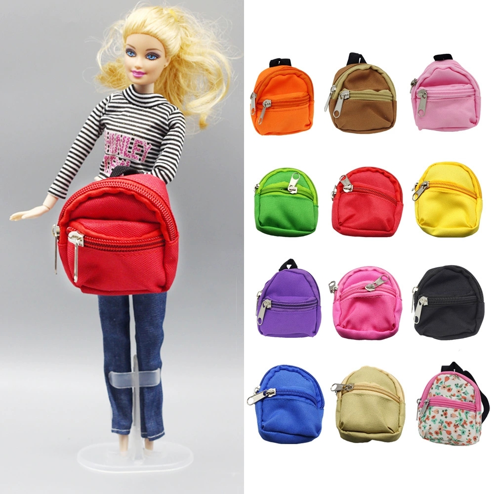Labubu Canvas Pop Rugzak Accessoires Multi-color voor Labubu Pluche Pop 1/6 BJD Barbie Blythes Ropa Pop Tas Speelgoed accessoires