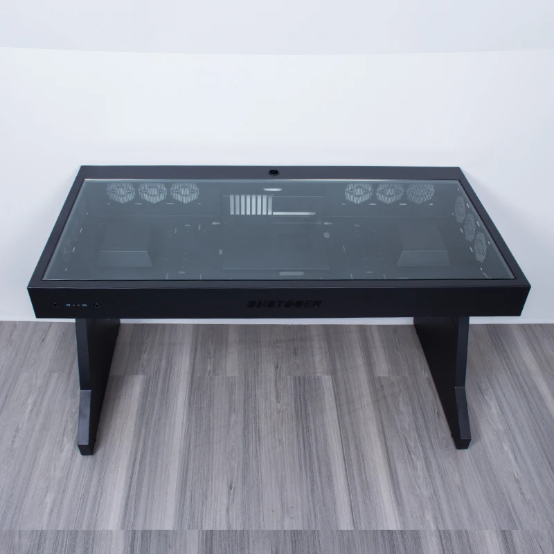 Computer case all-in-one table fully transparent cool sci-fi water-cooled gaming table shipping consultation merchants