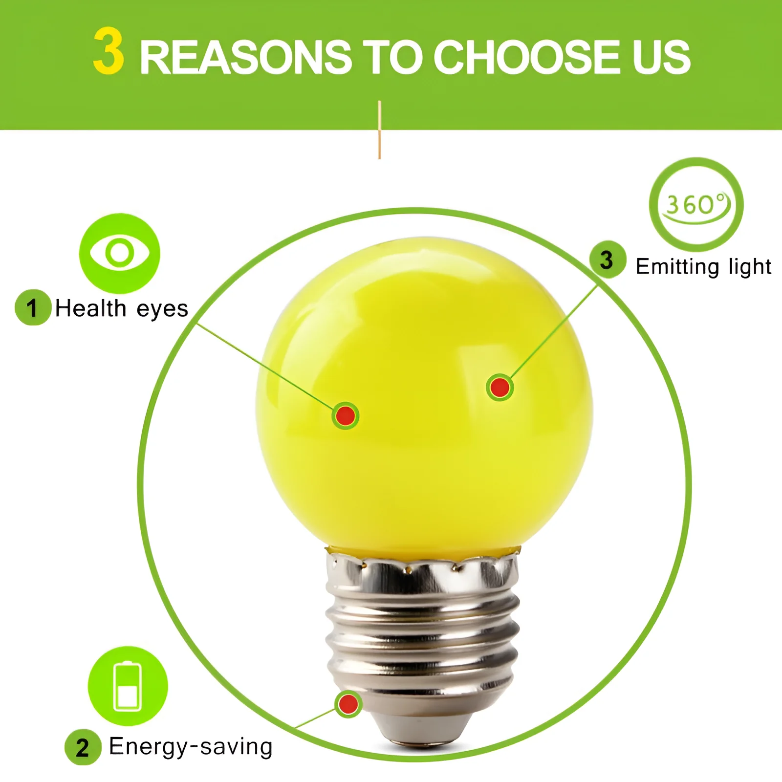 30PCS 5W LED Màu Bóng Đèn AC220V Ánh Sáng Màu Đỏ Màu Xanh Lá Cây Màu Xanh Màu Vàng Ấm Áp Orange Màu Hồng Tím Giáng Sinh Trang Trí Thanh tiết Kiệm Năng Lượng Đèn
