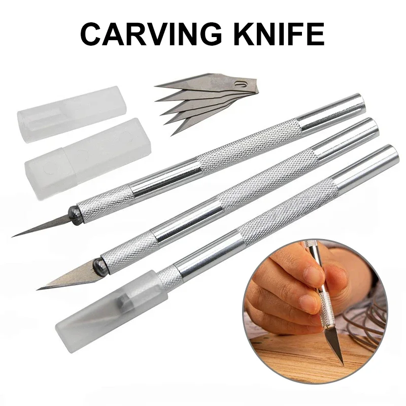 DIY Aluminium Legierung Hand Carving Messer Modell, Der Kunst Messer Holz Carving Hand Konto Schneiden Papier Schneiden Werkzeug Zubehör