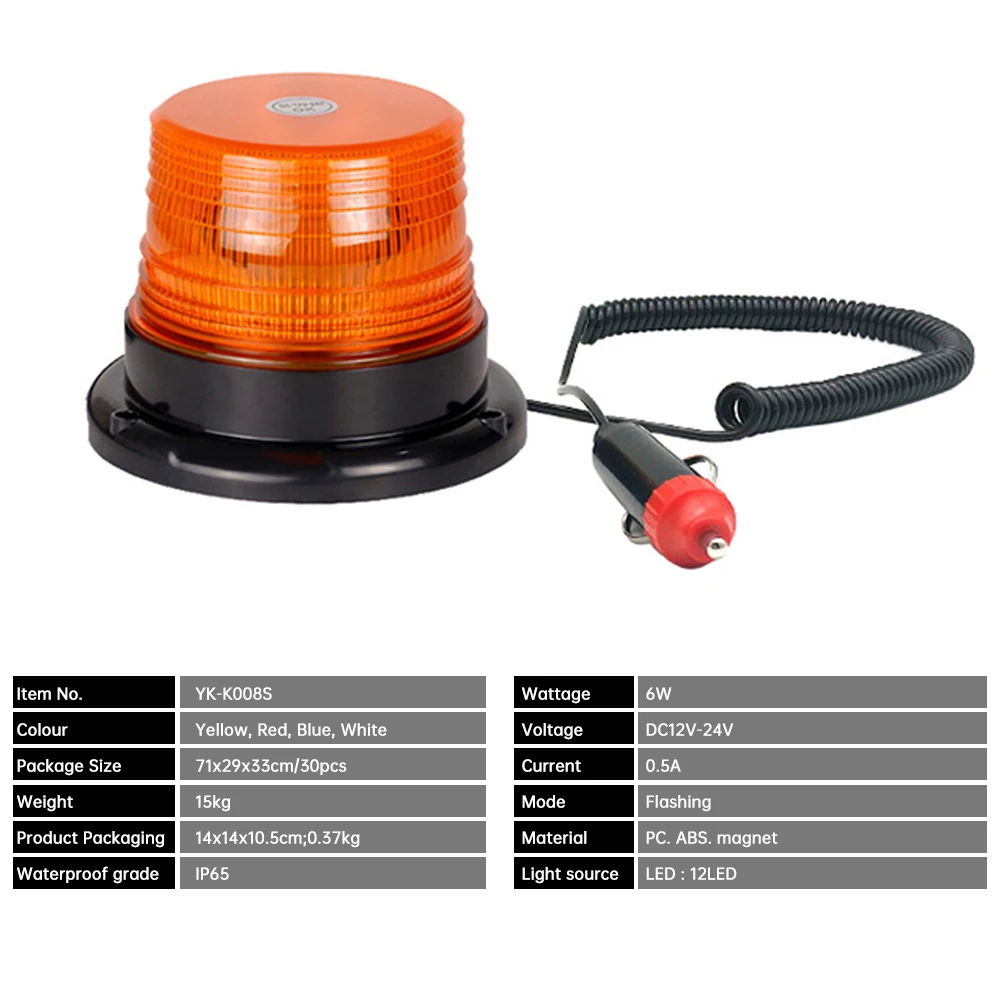 Strobe Signal Warning Solar Light Car Agriculture Flashing Vehicle Trialer Emergency Safety Beacon Lamp Ceiling Security Alarm