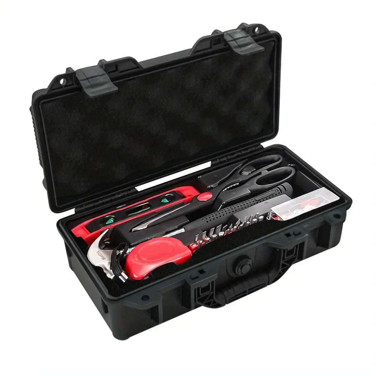 5 sizes waterproof hard shell PP carrying case portable wear-resistant and shockproof tool holder with sponge camera storage box