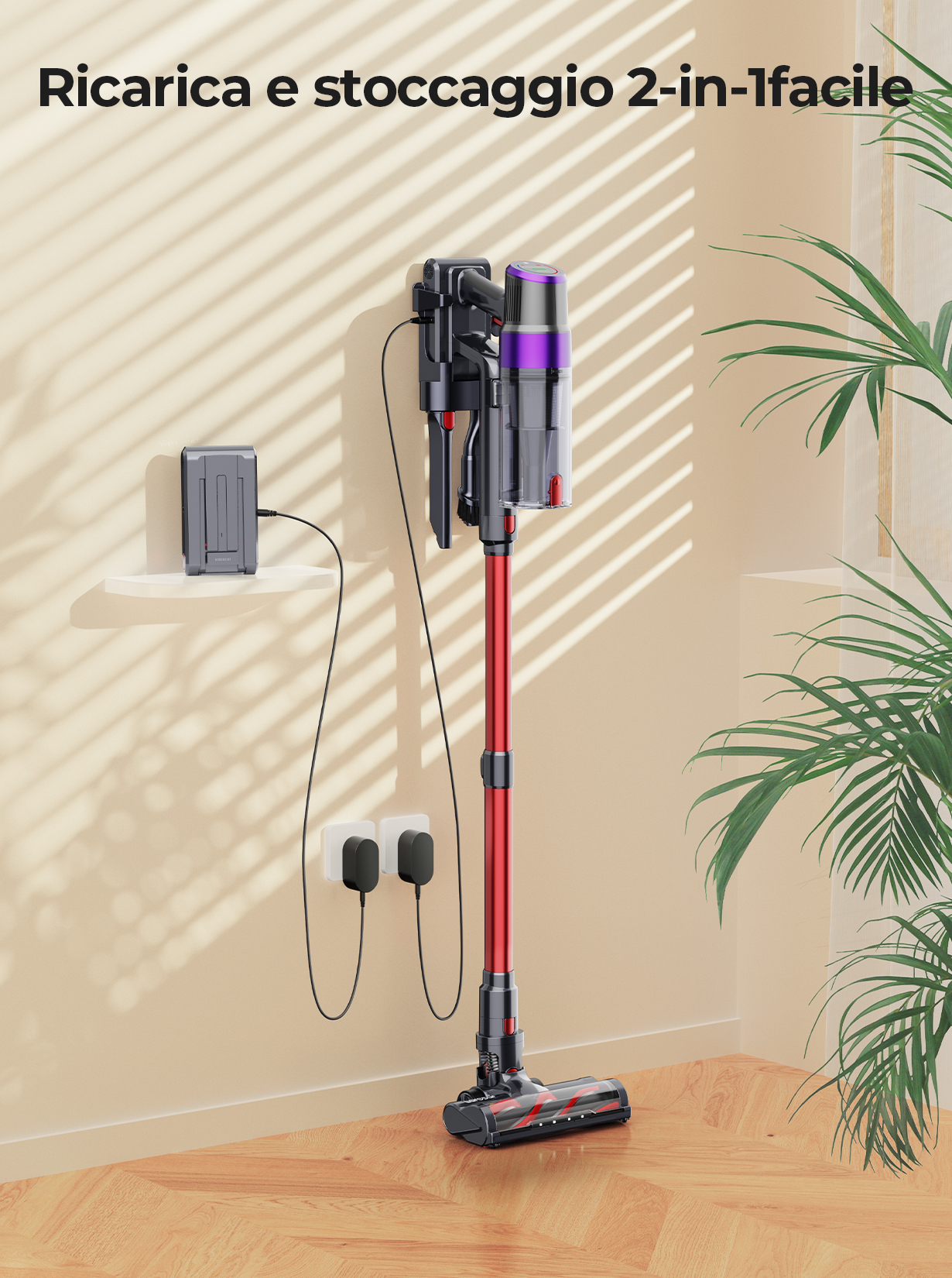 Lavesar V8 500W 48kpa aspirapolvere senza fili domestico senza fili 1.5L batteria rimovibile tazza per la polvere
