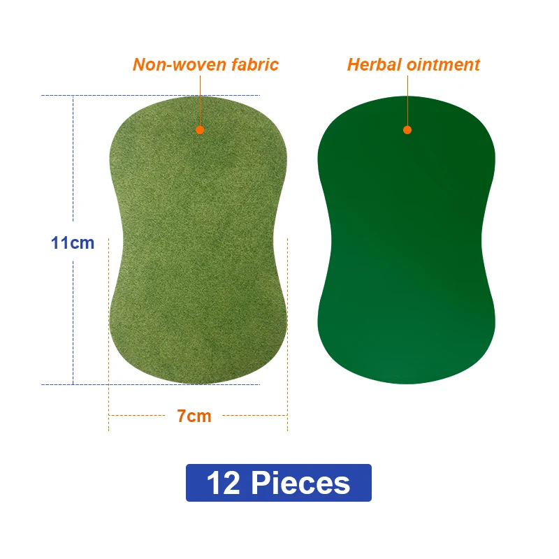 12 = 1 Túi Ngải Cứu Bàn Chân Giảm Đau Thạch Cao Giảm Căng Thẳng Giúp Ngủ Giảm Cân Chân Khử Độc Tố Sức Khỏe chăm Sóc Miếng Dán A676