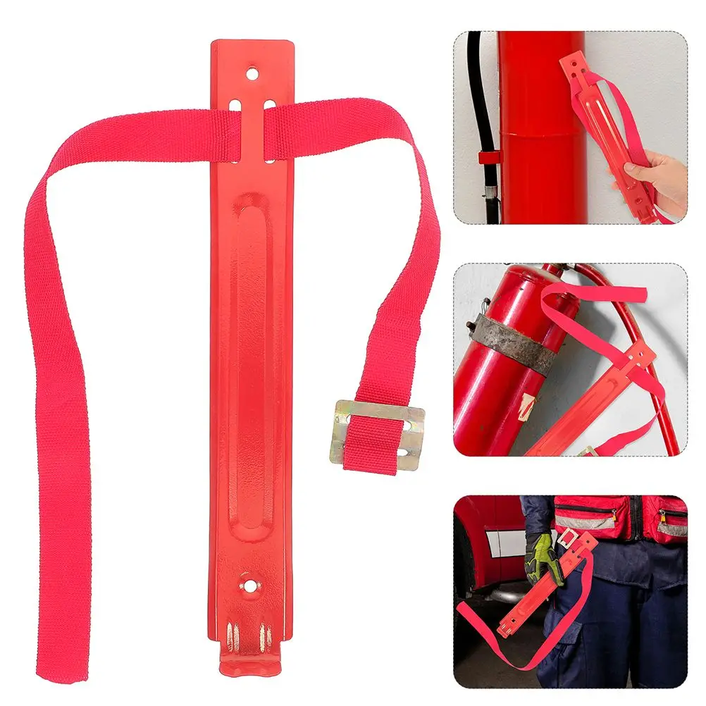 Fire Extinguisher Hook 2 Pcs Iron Wall Mount Brackets Compatible 2KG 3KG 4KG Adjustable Easy Installation Spacesaving Solution