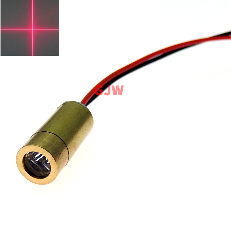 1PCS 650nm 5mw 9mm Cross Line Dot 9*21mm Industrial MINI Laser Module Red Locate Laser Head LD Module Laser Medical Positioning