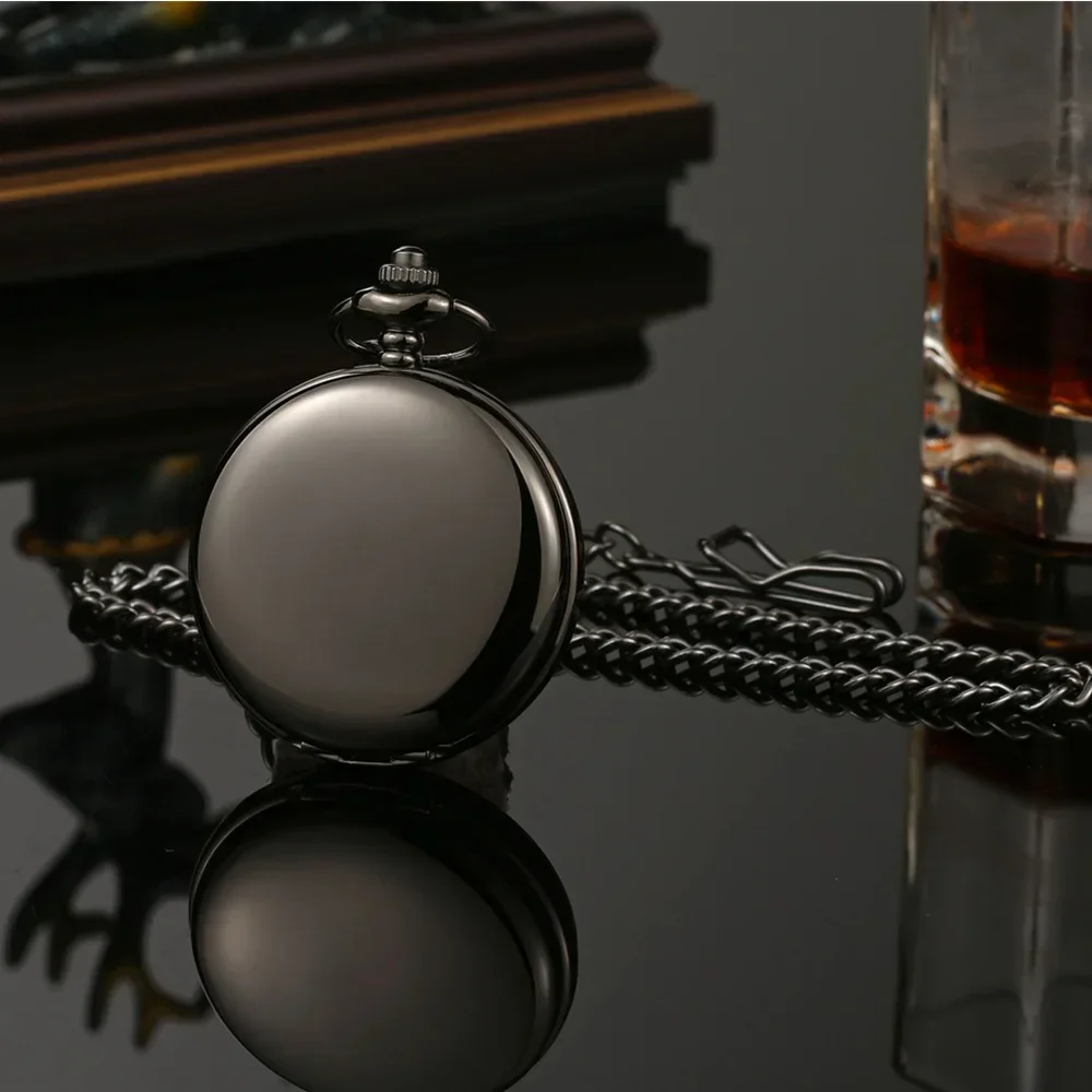 새로운 손 바람 기계 남자 주머니 시계 해골 다이얼 Steampunk 목걸이 펜던트 빈티지 드레스 Fob 시계 잡초 선물
