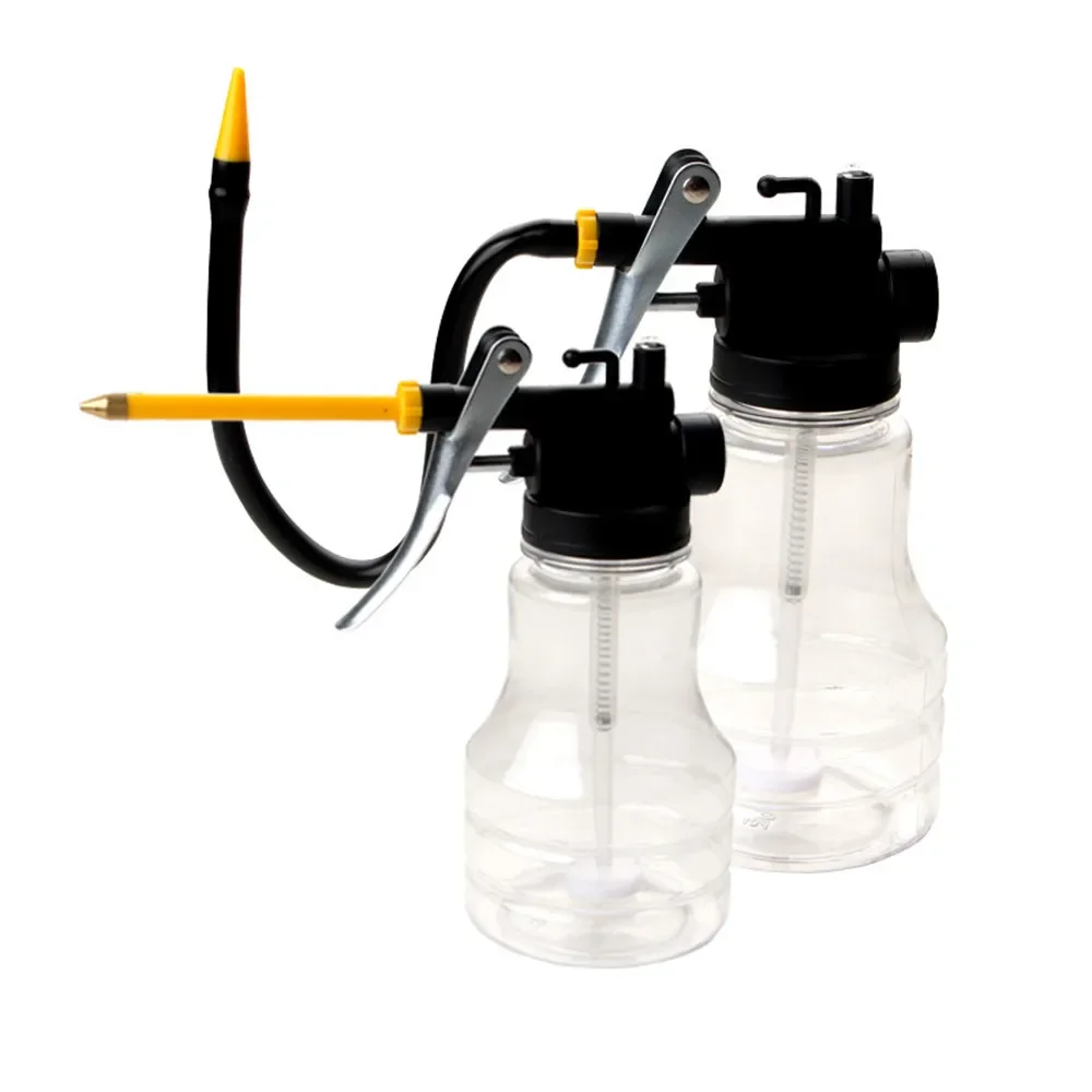 1 Tinh Dầu Có Thể Oiler Tăng Áp Suất Cao Trong Suốt 250ML Di Động Bôi Trơn Máy Nhựa Bằng Tay Hấp Dầu Súng Đồng Mềm miệng