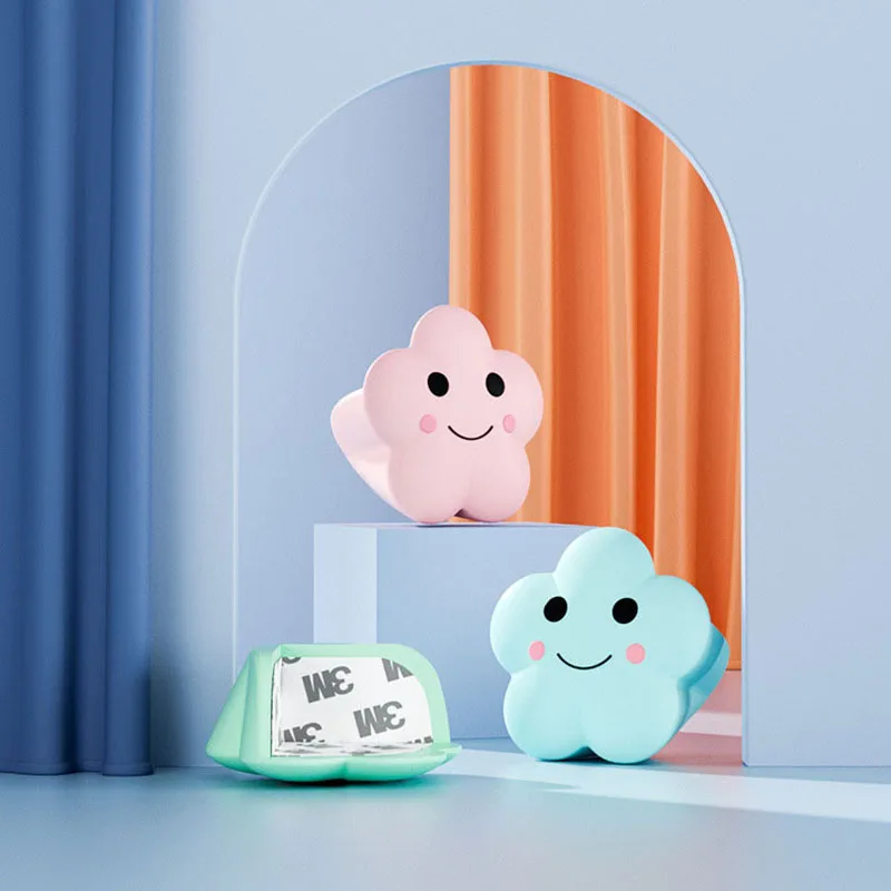 Protector de esquina de silicona anticolisión con dibujos animados de nubes para niños, protección de seguridad para bebés y niños, 2023