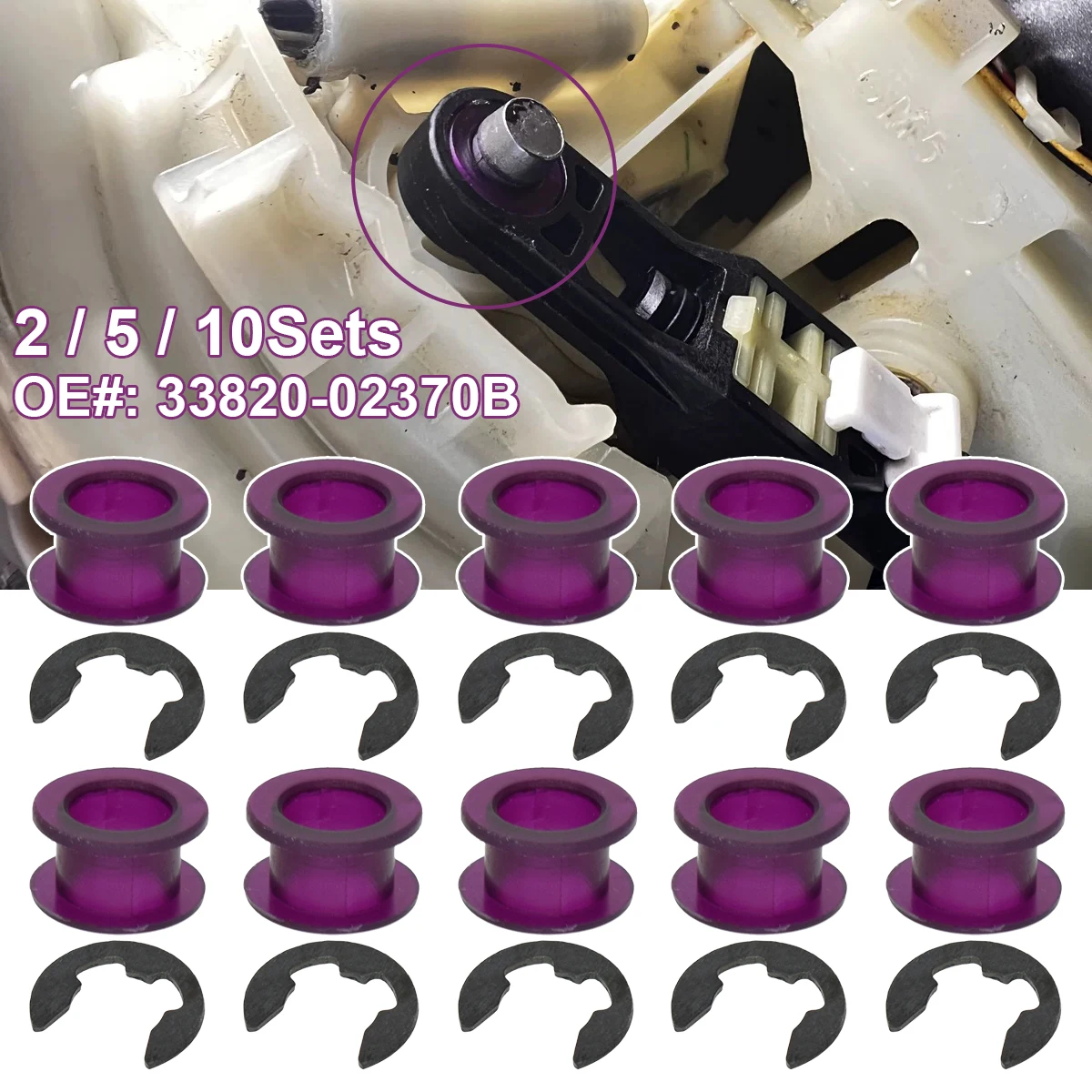 AT Shift Shifter Cable Bushing Linkage Ends Grommet Sleeve Repair Kit For Nissan Toyota Hyundai Kia Mazda Suzuki Lexus Jeep Fix