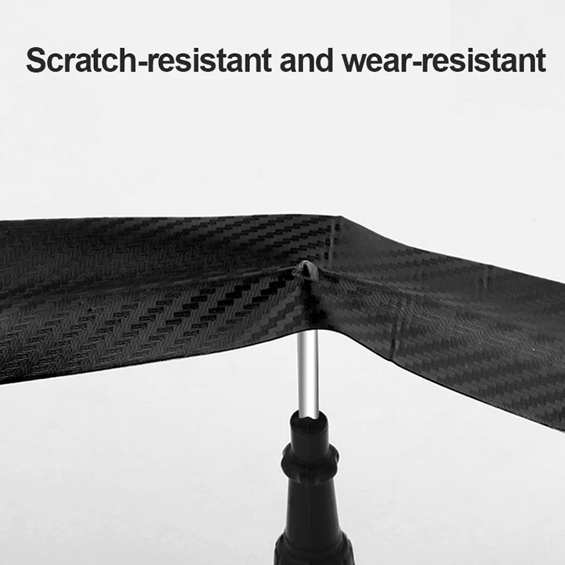 SEAMETAL Pellicola protettiva per soglia auto in fibra di carbonio 3D Adesivi per auto impermeabili antigraffio per protezione del bordo del davanzale della porta automatica