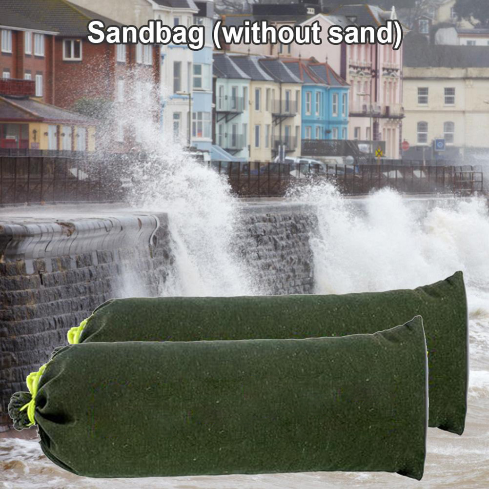 Saco de areia engrossado resistente à inundação 30x70cm Saco de areia de inundação com laços de cordão Saco de areia engrossado