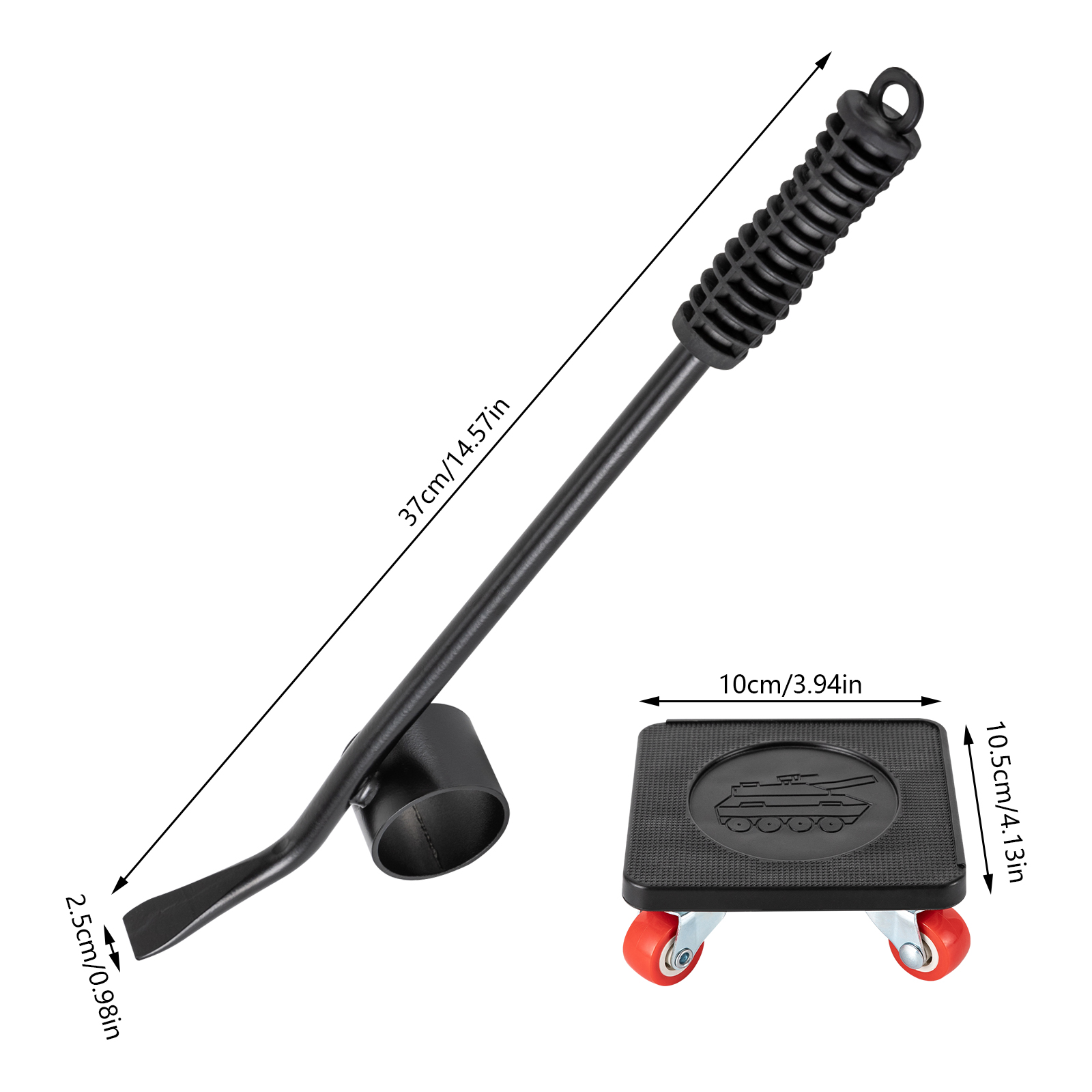 Conjunto de rolos de transporte de móveis, rolos de móveis com 4 peças, controles deslizantes de movimento, ferramentas de mudança pesada, máximo para 400kg, rotação de 360 graus
