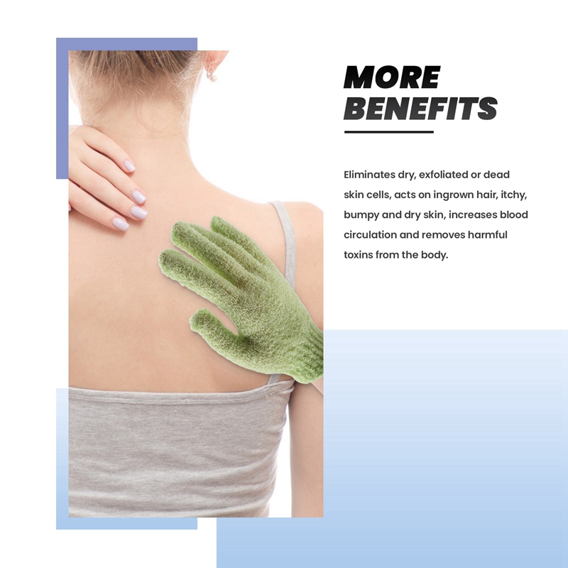 4 Paar Dusch-Badehandschuhe, Peeling, Waschen, Haut, Spa, Massage, Körperwäscher, Reiniger