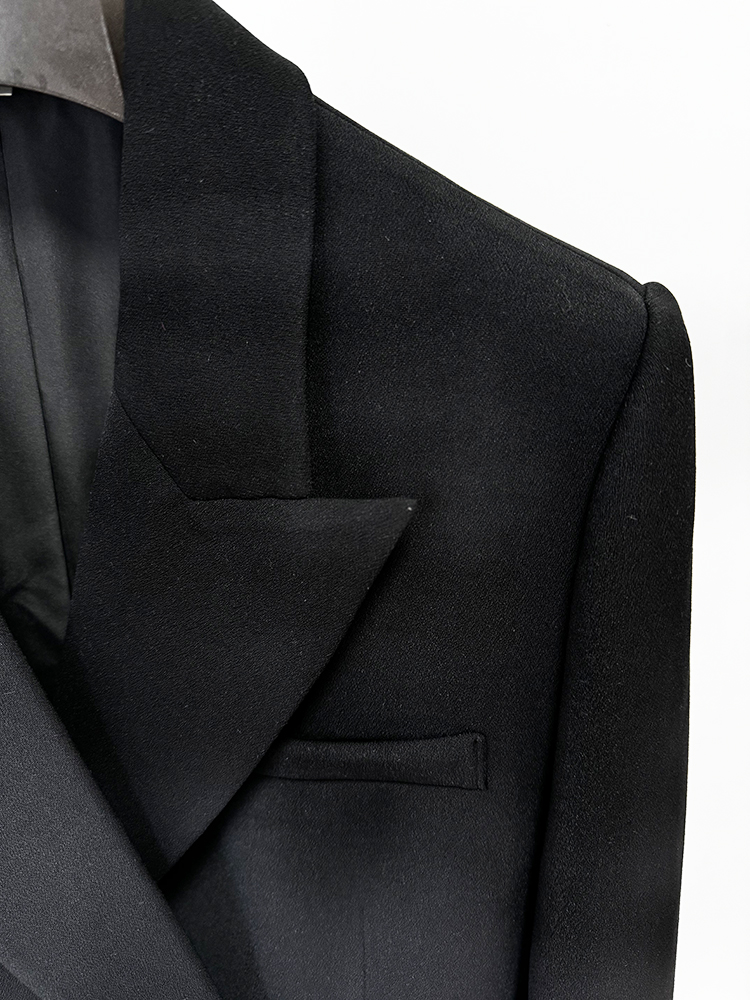 High Street neueste Modedesigner Jacke Damen Blumen Applikationen Zweireiher Blazer